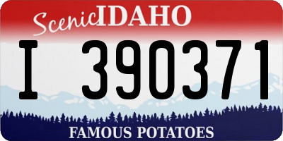 ID license plate I390371
