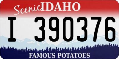 ID license plate I390376