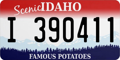 ID license plate I390411