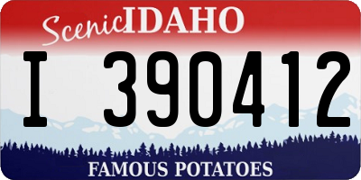 ID license plate I390412