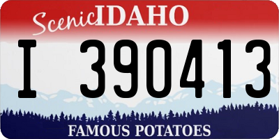 ID license plate I390413