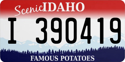 ID license plate I390419