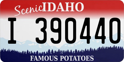 ID license plate I390440