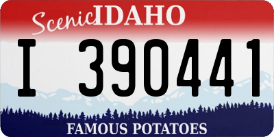 ID license plate I390441