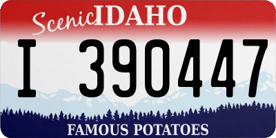 ID license plate I390447