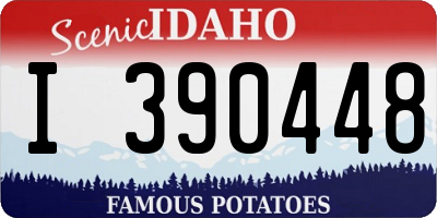 ID license plate I390448