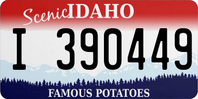 ID license plate I390449