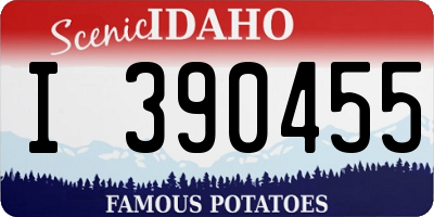 ID license plate I390455