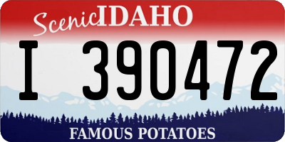 ID license plate I390472