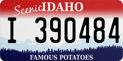 ID license plate I390484