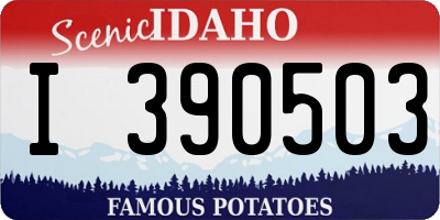 ID license plate I390503