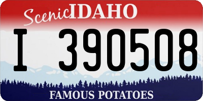 ID license plate I390508