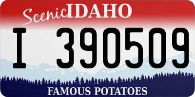 ID license plate I390509