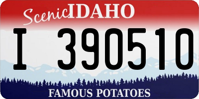 ID license plate I390510