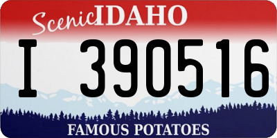 ID license plate I390516