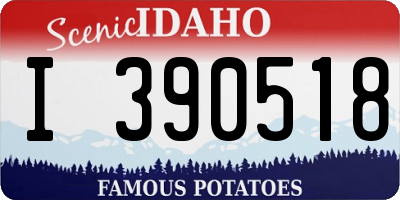ID license plate I390518