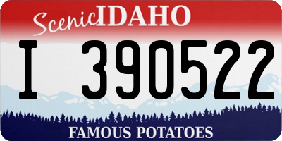 ID license plate I390522