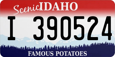 ID license plate I390524