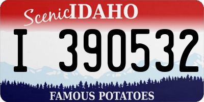 ID license plate I390532