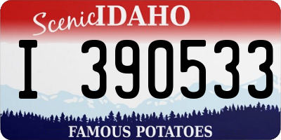 ID license plate I390533