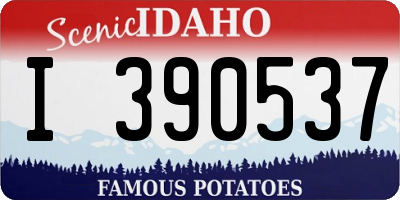 ID license plate I390537