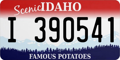 ID license plate I390541