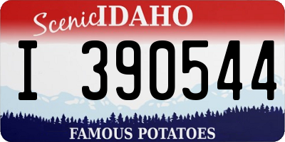 ID license plate I390544