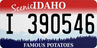 ID license plate I390546