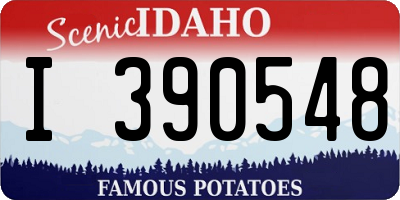 ID license plate I390548