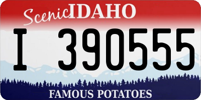 ID license plate I390555