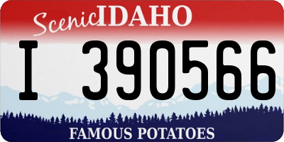 ID license plate I390566
