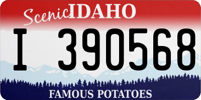 ID license plate I390568