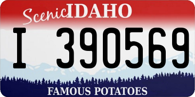 ID license plate I390569