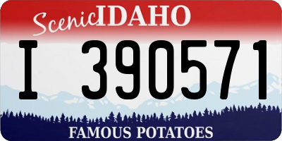 ID license plate I390571
