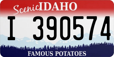 ID license plate I390574