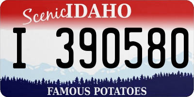 ID license plate I390580