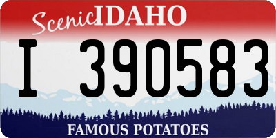 ID license plate I390583