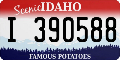 ID license plate I390588