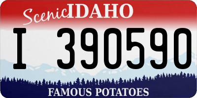 ID license plate I390590