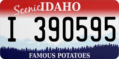 ID license plate I390595
