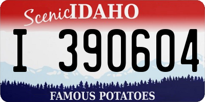ID license plate I390604