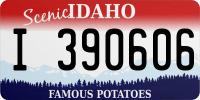 ID license plate I390606