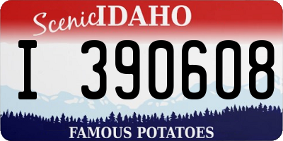 ID license plate I390608