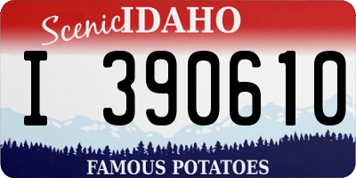 ID license plate I390610