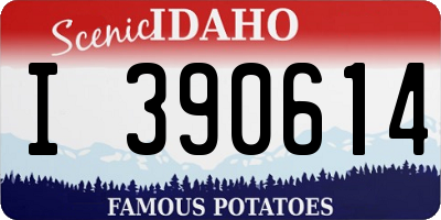 ID license plate I390614