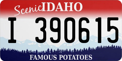 ID license plate I390615