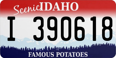 ID license plate I390618