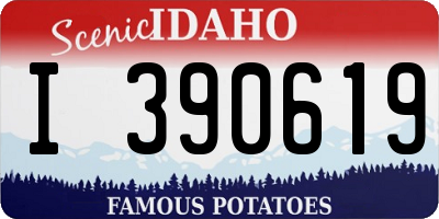 ID license plate I390619