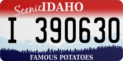 ID license plate I390630