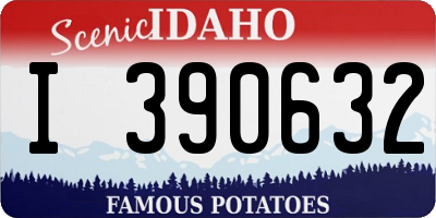 ID license plate I390632